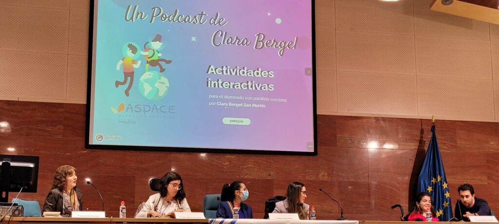 Charla por la parálisis cerebral, presentación de 'Un podcast de Clara Bergel'